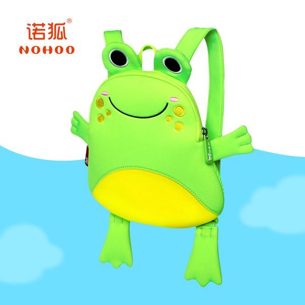 

nohoo 2017 new style kindergarten school bag children's rucksack 1-3 baby backpack hugging-frog a generation of fat