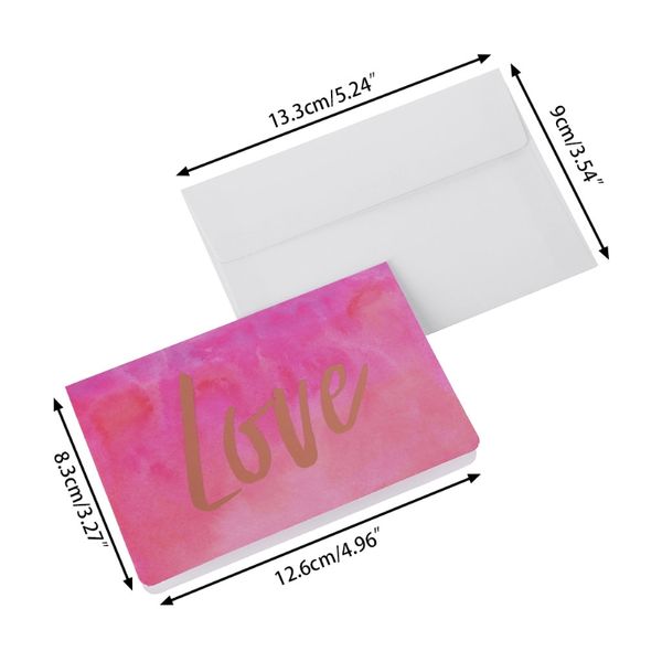 

colorful bronzing letters greeting card envelope for thanks invitation festival