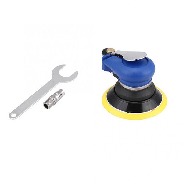 

5 inch round air palm random orbital sander 9000rpm pneumatic polisher hand sanding tool new