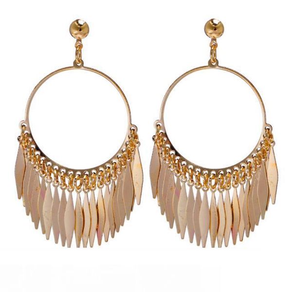 

чешские серьги vitage 18k позолоченные кисточкой мотаться серьги мода ювелирные изделия для женщин заявление серьги европейский, Silver