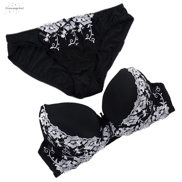 

размер bcd набор хорошего качества женщин бюстгальтер набор пуш-ап кружева бюстгальтер краткие наборы сексуальный бюстгальтер вышитые нижнее, Red;black