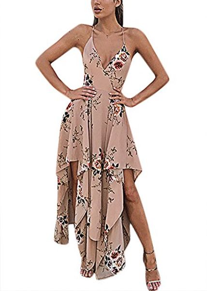 

luluka women's floral print maxi skirt set 2 pieces outfit boho dress, Black;gray