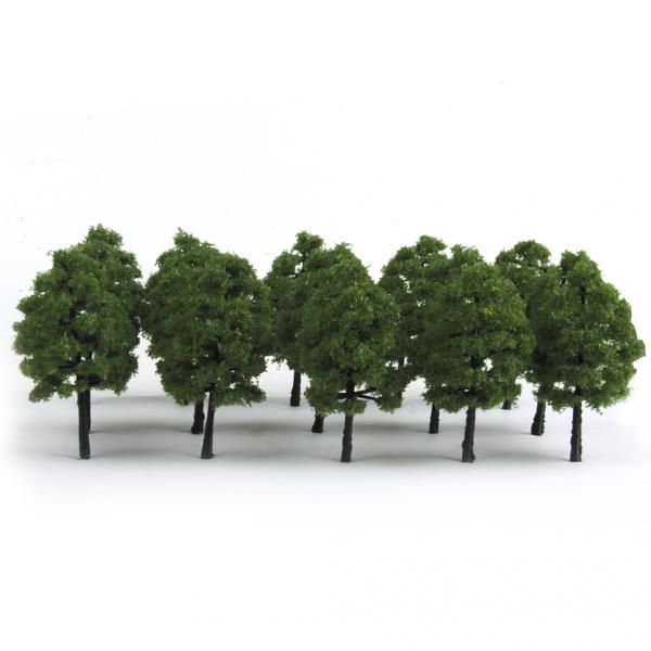 

1/100 scale mini green model trees train railroad scenery parts 1:100 40pcs
