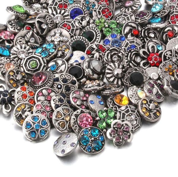 

50pcs new 12mm snap jewelry religion cross round rhinestone snap button for 12mm snap bracelets necklaces diy jewelry, Bronze;silver