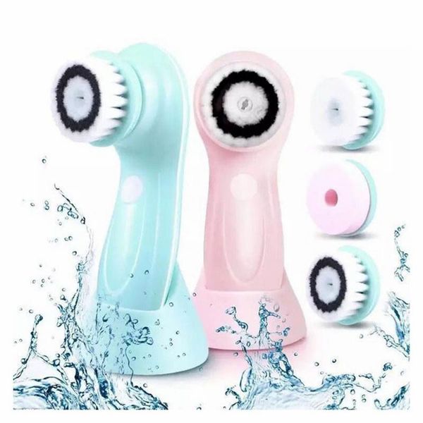 

electric face cleaner vibrate waterproof blackhead removal facial brush soft cleaners massager skin care wash clearner