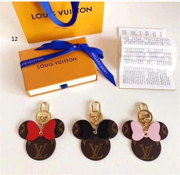 

rat year designer luxury keychain purse pendant bags cars chains key rings for women gifts women mouse leather keychains with box14, Silver