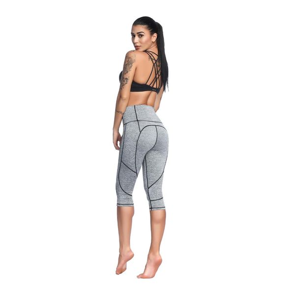 

style peach show thin buttock tall waist multifunctional yoga pants euramerican sweatpants tight quick-drying seven points