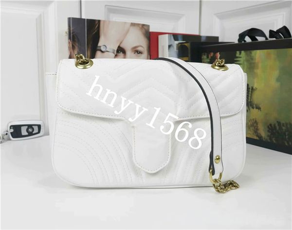 

new designer ladies shoulder bag 2020 gold chain messenger bag pu leather handbag purse ladies messenger handbag purse, size 22 * 13 * 17cm