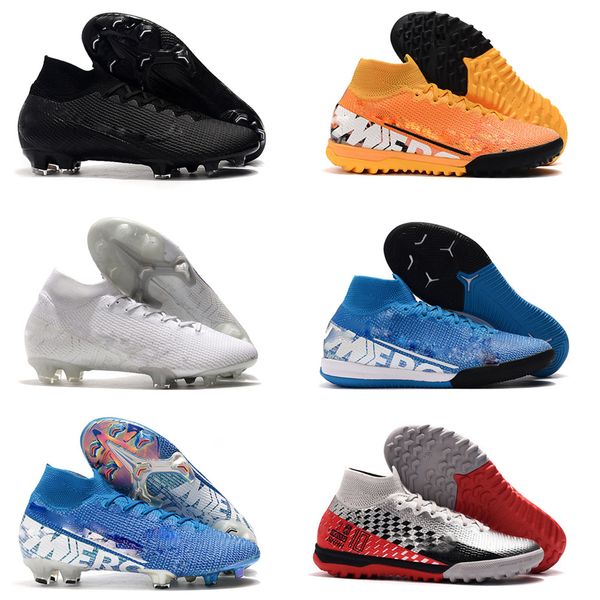 

новые мужские superfly 7 elite se fg ic tf хорошего качество высокой помощь футбола leats роналду cr7 открытых бутсы mercurial испарение 13