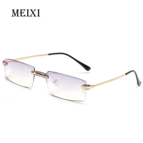 

rimless blue film anti-blue light nearsighted glasses resin nearsight woman men shortsighted myopia eyewear -1. 1.5 2 2.5 3 4, White;black