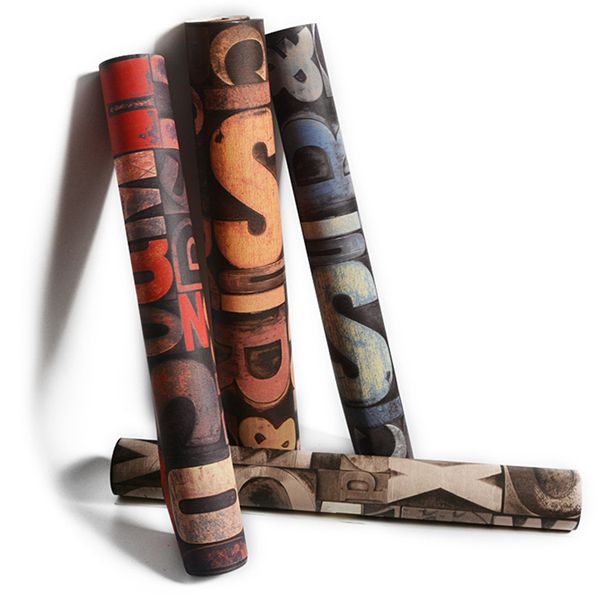 

vintage iron sheet wall papers home decor loft style rust wallpaper for living room personalized wall mural vinilo pared