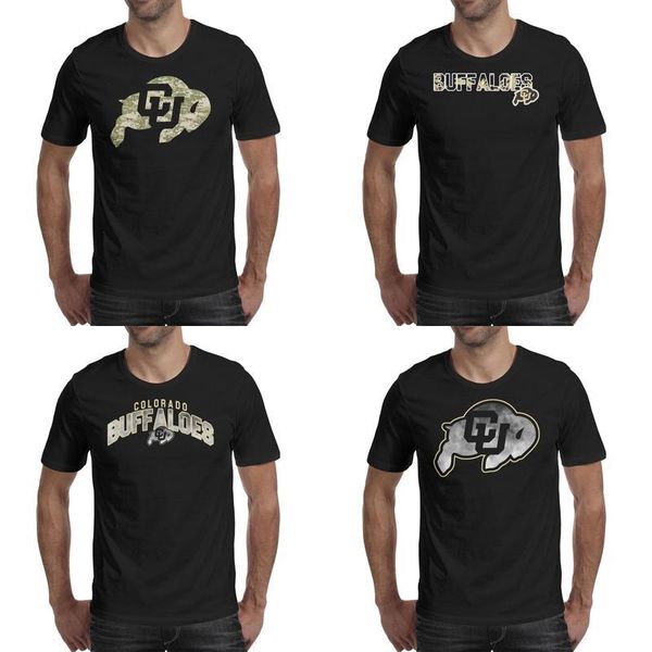 

мужская печать колорадо буйволы футбол ключевых дым логотип черный майка дизайн высокий ленточнопильные рубашки мультфильм кокосовое дерево, White;black