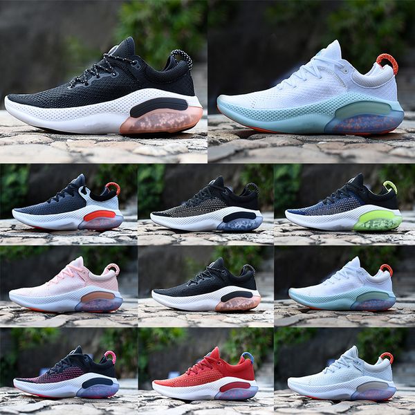 

2020 joyride run fk mens women running shoes triple black white platinum racer blue designers sports sneakers utility size eur 36-45, White;red