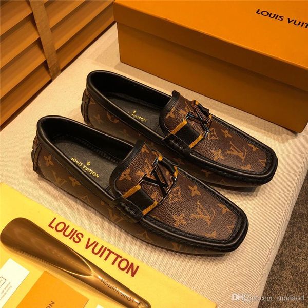 

21fw suede leather mens loafers luxury brands italian comfy men's casual shoes slip on boat shoes for men moccasins chaussure homme ye2, Black