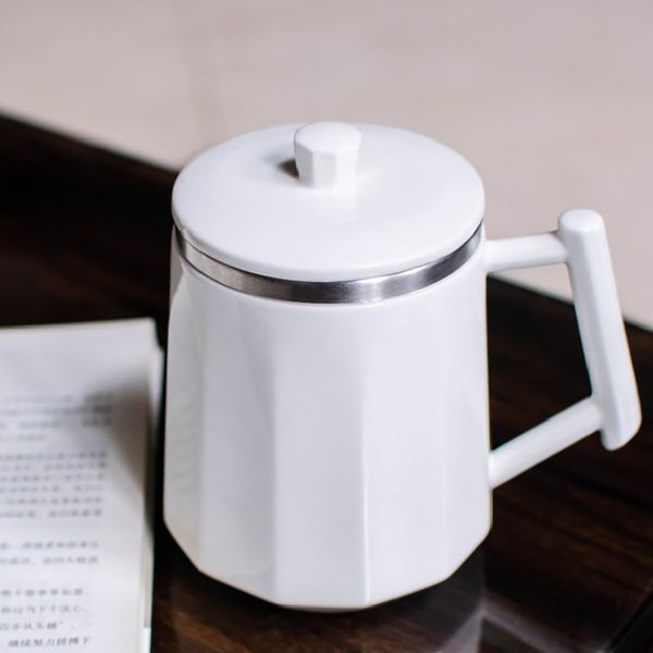 

new design self stirring mug no battery mixing coffee cup no charge auto spining white ceramic with rotor