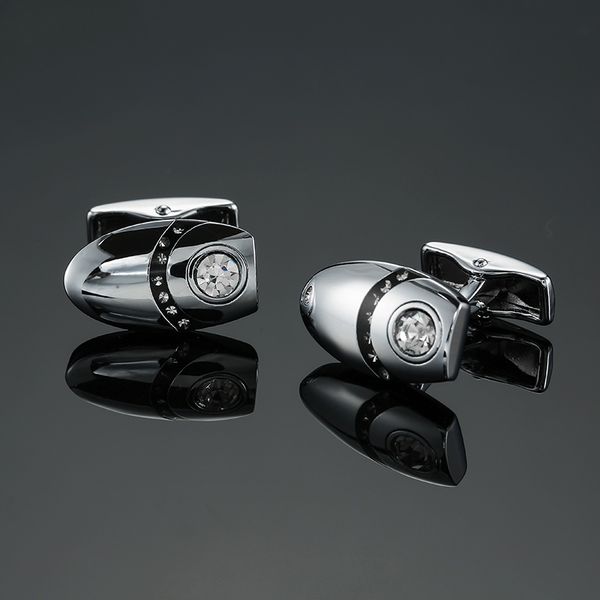 

novelty cuff links white black crystal enamels french shirts cufflinks for men's business wedding gifts jewellery, Silver;golden