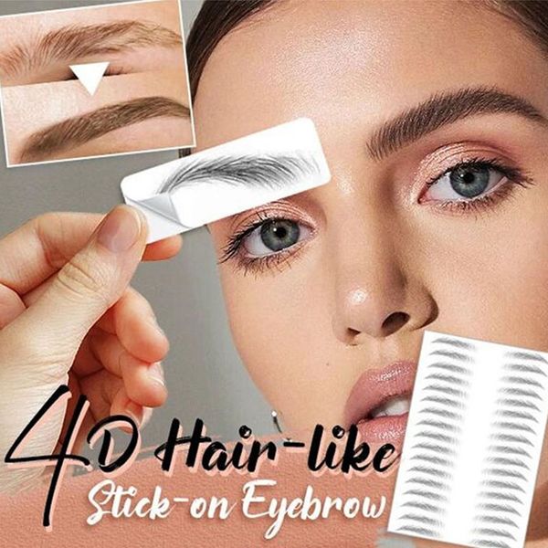 

magic 4d hair-like eyebrow tattoo sticker false eyebrows waterproof lasting makeup water-based eye brow stickers