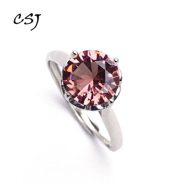 

csj classic zultanite ring sterling 925 silver created sultanite color change fine jewelry women party wedding, Golden;silver