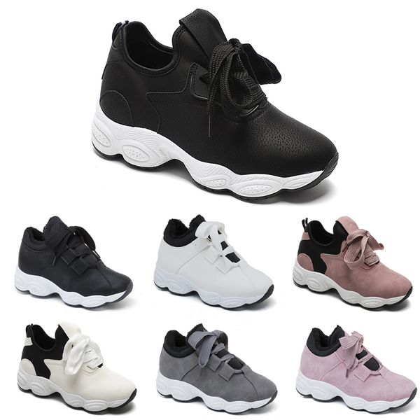 

non-brand running shoes for women chaussures white black pink grey suede fashion sports sneakers 36-40 style 29 ing, White;red