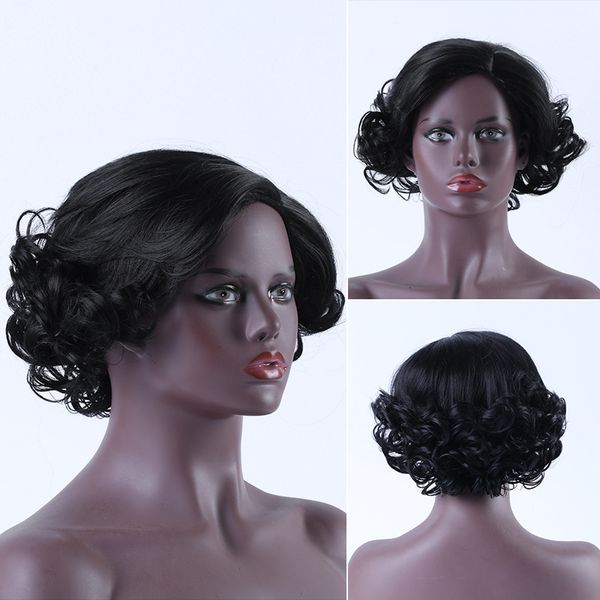 

short bob wig body wave 150% density pre plucked natural hairline hair wigs, Black