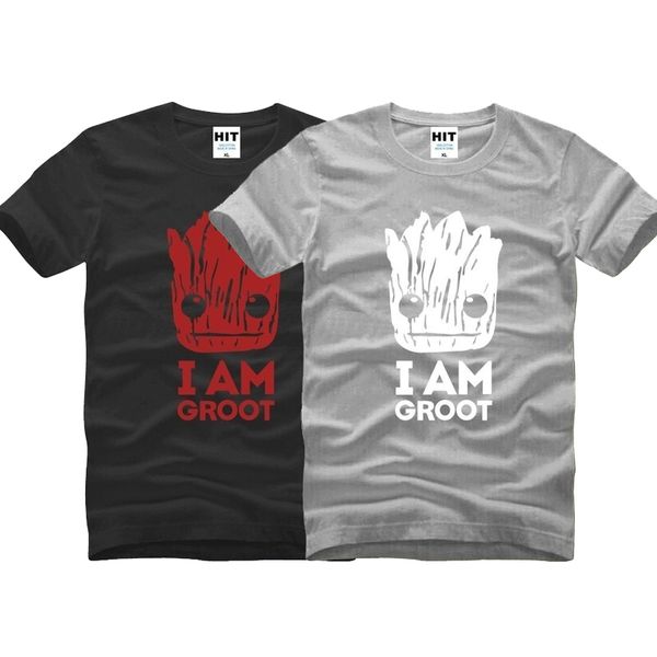 

mens designer t shirts funny cotton men's guardians of the galaxy 100% cotton fashion designer t shirt short sleeve s-xxxl, White;black