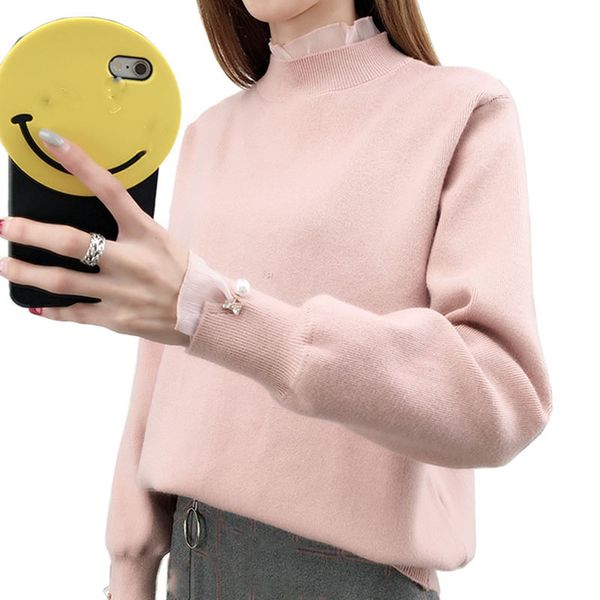 

cashmere sweater tide women autumn pullover solid knitted sweater for women winter female fashion, White;black