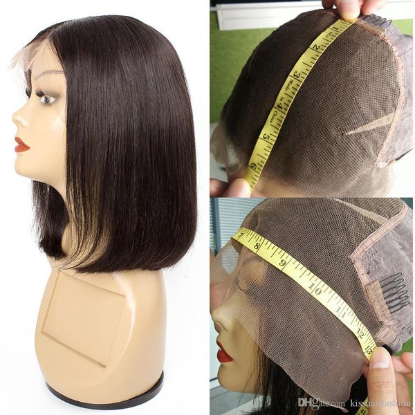 Kisshair Short Bob Wig 13x6 13x4 Lace Front Human Hair Wigs 6 8 10