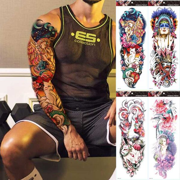 

full sleeve arm temporary tattoo realistic ,unicron, mens, womens