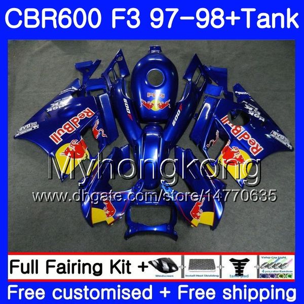 

tank for honda cbr600f cbr600rr cbr600 f3 1997 1998 body 290hm 78 cbr 600 f3 f blue yellow red cbr 600f3 97 98 cbr600f3 97 98 fairing