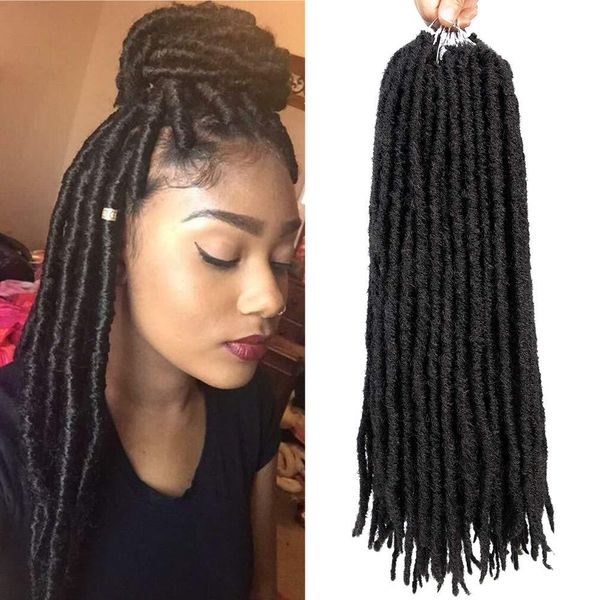 2019 Hot Selling 20inch Soft Dreadlocks Crochet Braids Kanekalon Jumbo Dread Hairstyle Ombre Synthetic Faux Locs Braiding Hair Extensions From
