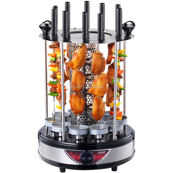 

electric oven home smokeless bbq grill automatic rotating barbecue skewer grilled kebab machine barbecue cup