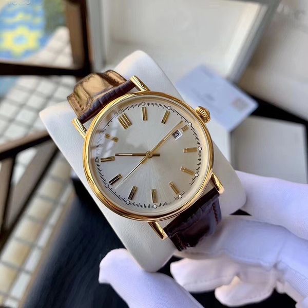 

limited edition automatic 8215 movement white dial iw men watch leather band sapphire crystal ing, Slivery;brown