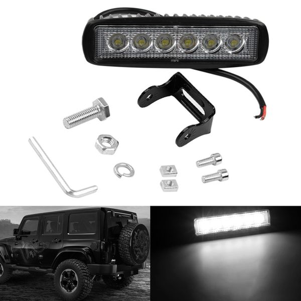 

1pcs automobiles new car-styling truck 18w 6 smd led work light bar reversing flood worklight lamp for boat 4wd 12v 24v