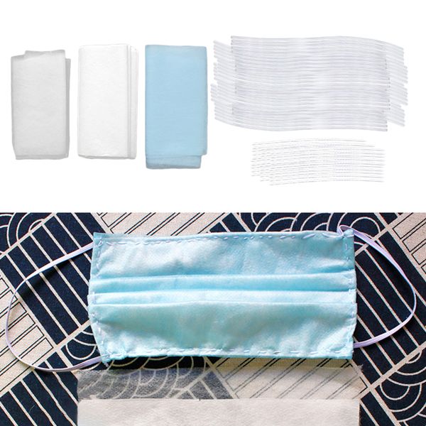 

3-layer meltblown non woven fabric disposable mask making diy kit 30 masks