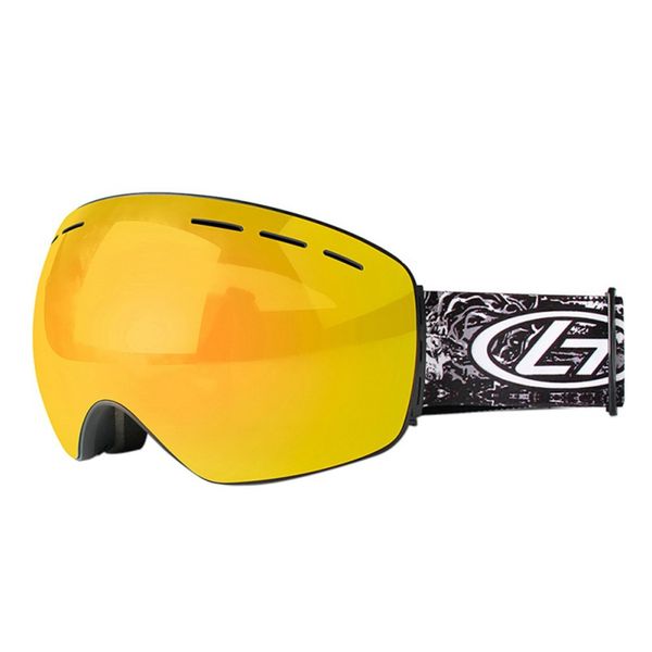 

rimless ski goggles double layers skiing snow snowboard goggles eyewear anti-fog big ski mask glasses tools