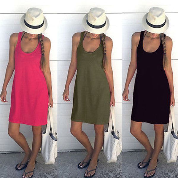 

summer womens sleeveless bandage bodycon evening party cocktail beach mini dress