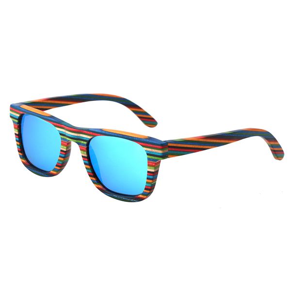 

berwer 2018 men women cool wooden sunglasses fashion polarized sunglasses for ing, White;black