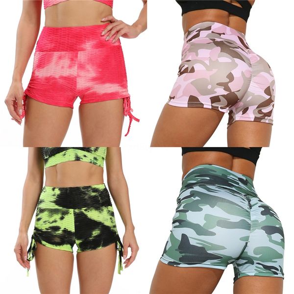 

ahlisenshop ladies'printed high-waist hip stretch underpants running fitness yoga pants #682, White;black