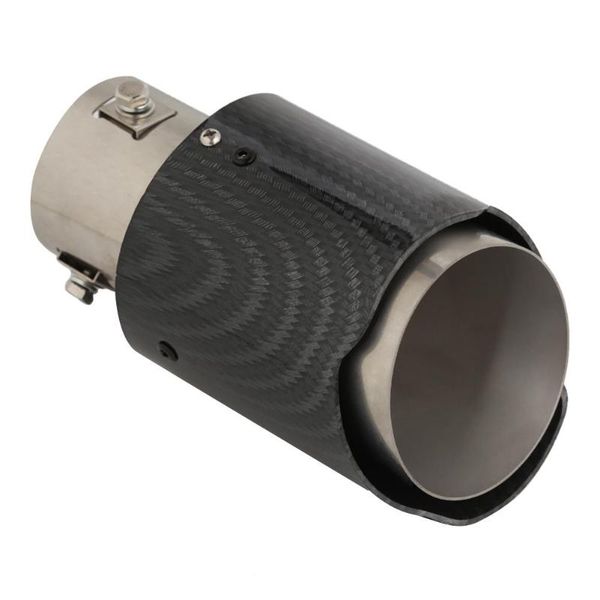 

car exhaust tail pipe led light muffler tip straight 75mm outlet universal