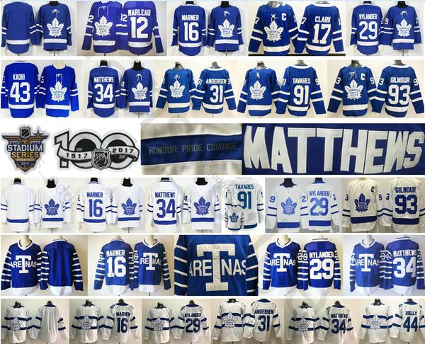 

2018 stadium series toronto maple leafs 19 joffrey lupul 43 nazem kadri morgan rielly 47 leo komarov mitchell marner 34 matthews jersey, Black;red