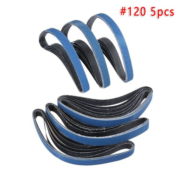 

5pcs/set 60/80/12 grit sanding belt abrasive grinding polishing tools 762*25mm