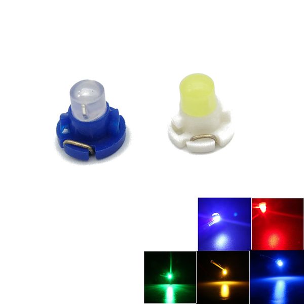 

300pcs t3 cob 1 smd dashboard light bulbs warning indicator interior lights car instrument lamps 12v white red blue yellow green