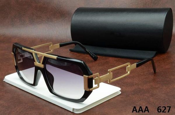 

новый 627 высокое качество бренда дизайнер моды мужская мода солнцезащитные очки женские модели ретро стиль uv380 солнцезащитные очки унисек, White;black