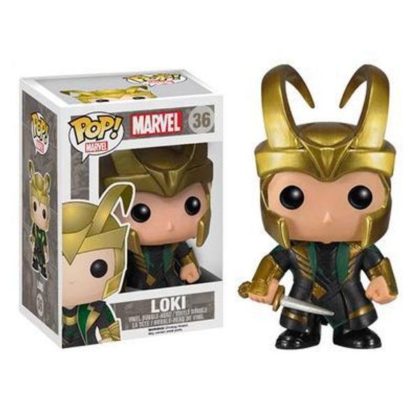

pop toyfirm funko pop 36# q version thor2 loki toys pvc 10cm anime figure action figure with gold kids toy gift