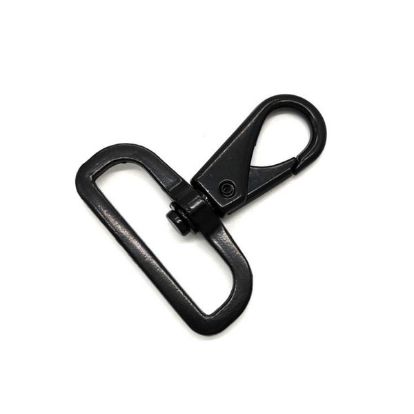 

new black 38mm hook metal luggage hardware hanger shoulder strap rotating hook accessories