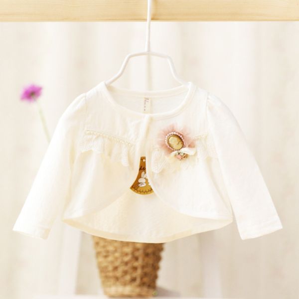 

2017 spring summer and autumn cardigan baby girls baby infant children child cotton shawl short coats, Blue;gray