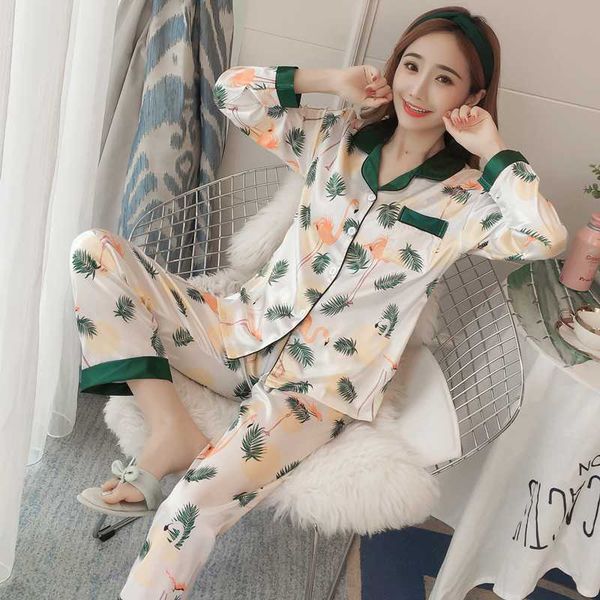 

женщины шелк пижама набор с длинным рукавом пижамы pijama пижама костюм женский сон двухкусочный loungewear roupa де дас mulheres ночь, Blue;gray