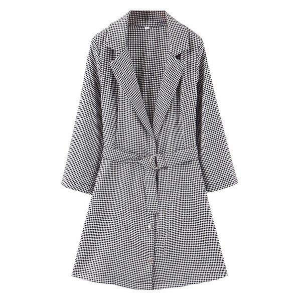 

women's wool & blends [ewq] 2021 spring autumn england style long sleeve lace trendy women windbreaker korea loose casual warm coat qz7, Black