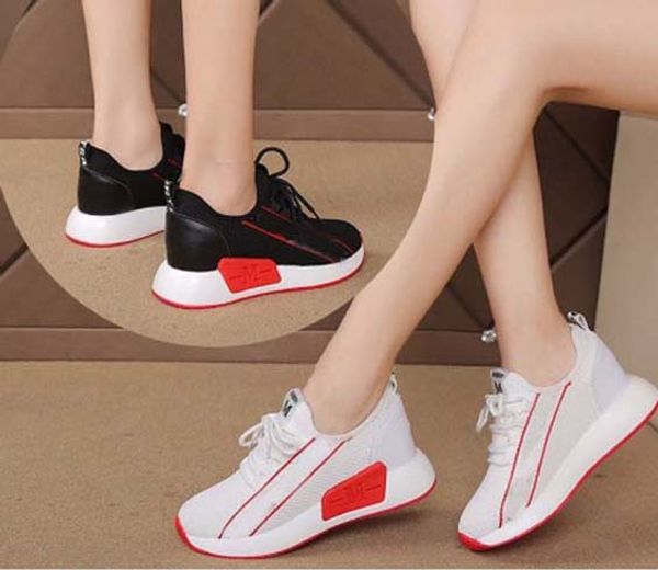 

new women sneaker casual shoes fashion sports shoes shoes eu:35-45 with fine box shoe09 035, Black