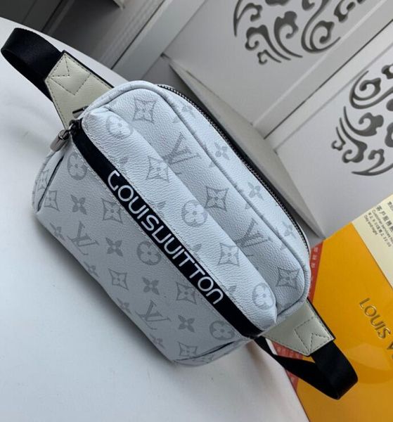 

men's waist bag fashion color matching letter shoulder bag fashion men's chest bag
